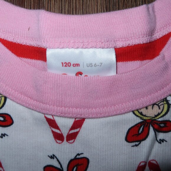 Girls Hanna Andersson Grinch Cindy Lou Who Jams PJ Pajamas Set Christmas 120 6/7 - Picture 4 of 6